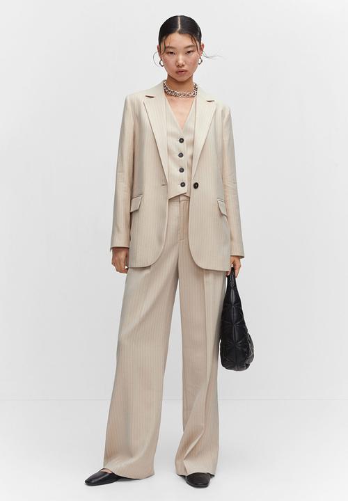 MANGO - Blazer bo - light beige