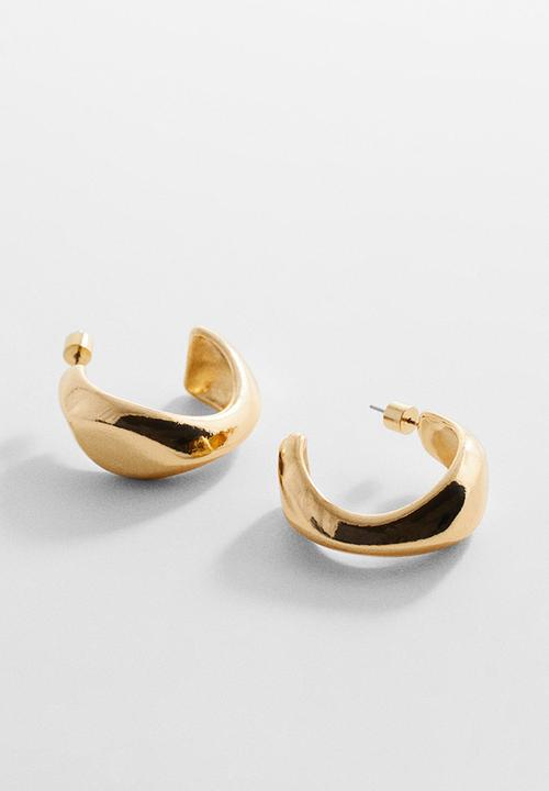 MANGO - Earrings garbine - gold