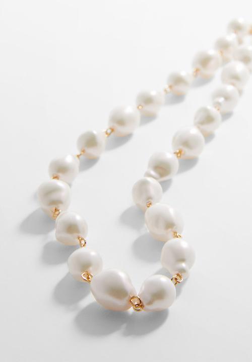 MANGO - Necklace gael - white