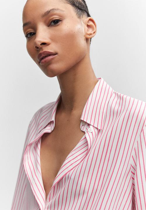 MANGO - Shirt basic - pink