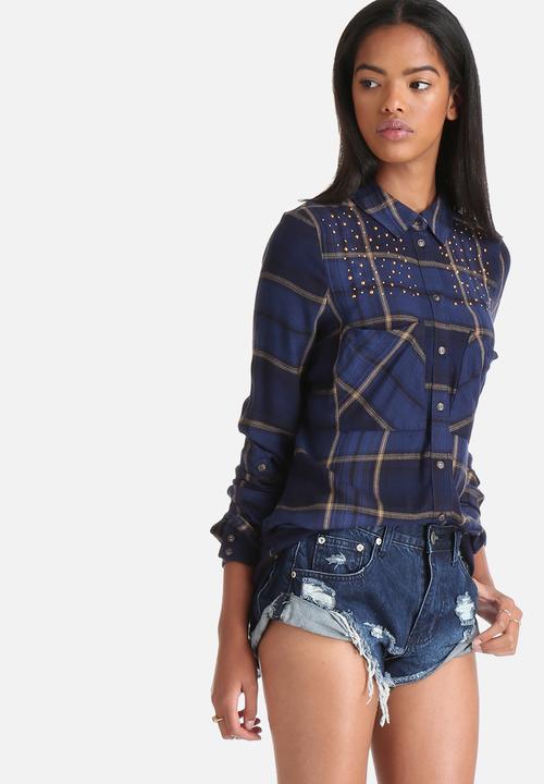 ONLY - Edna Fico Check Stud Shirt