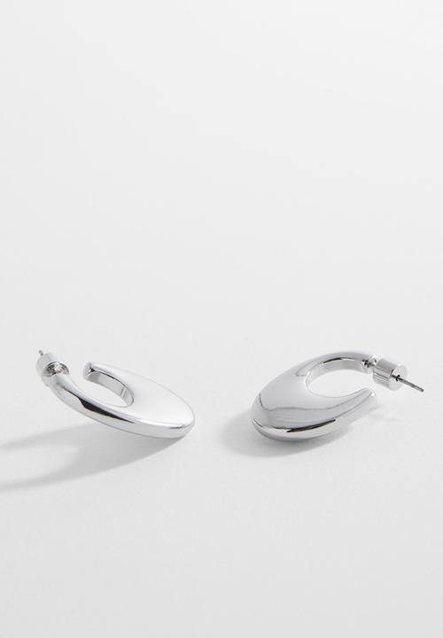 MANGO - Earrings lada - silver