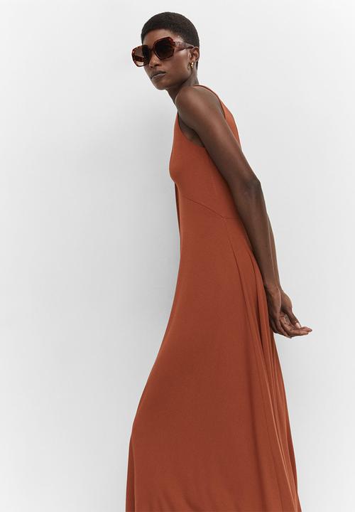 MANGO - Dress calie - russet