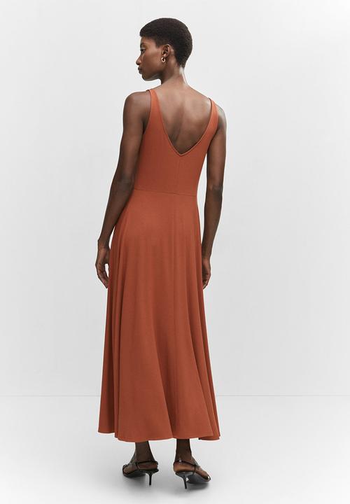 MANGO - Dress calie - russet