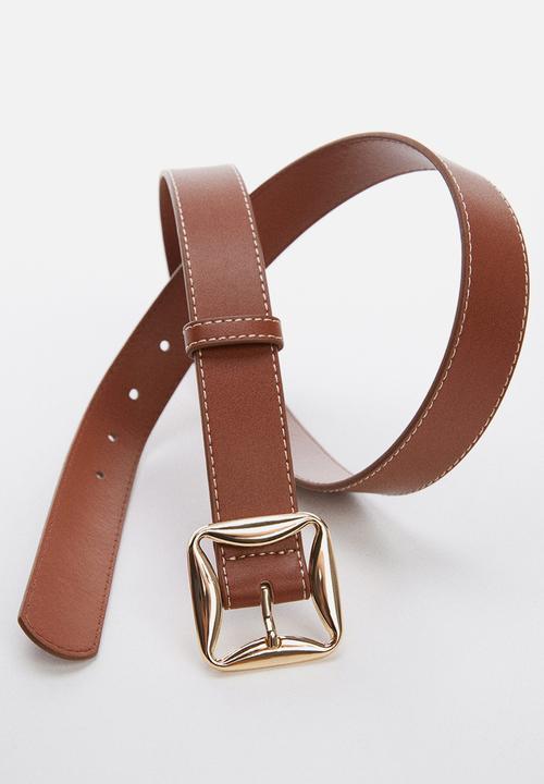 MANGO - Belt malta - brown