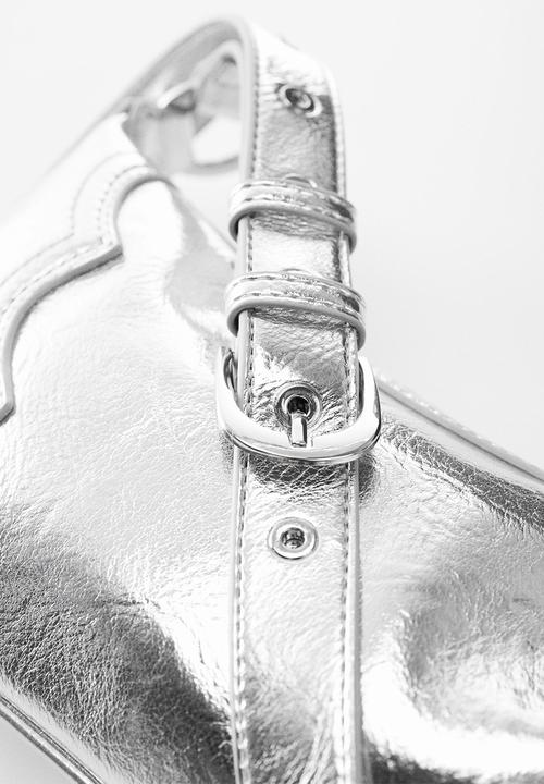 MANGO - Bag texas - silver