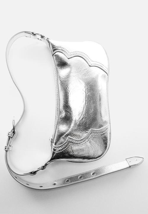 MANGO - Bag texas - silver