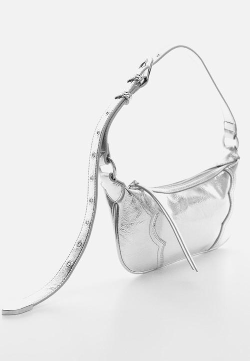 MANGO - Bag texas - silver