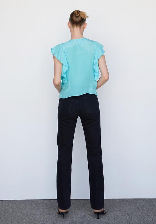 MANGO - Blouse sandro - mid-blue
