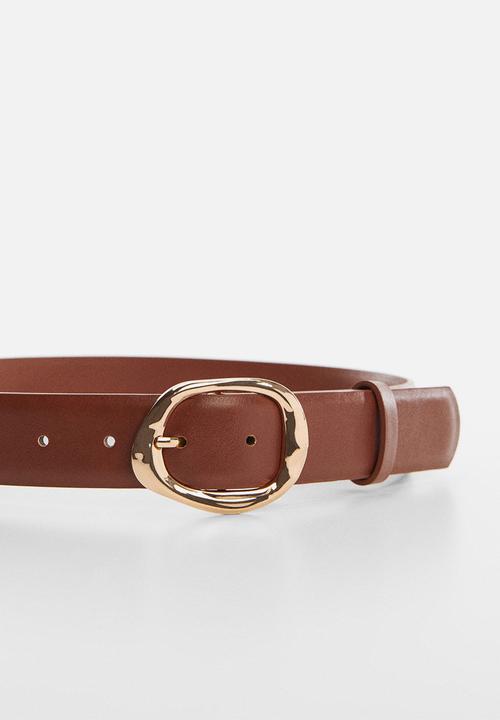 MANGO - Belt monty - brown