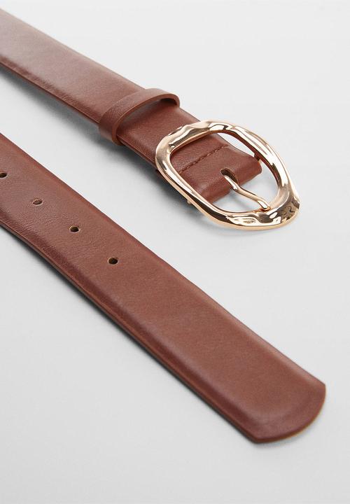 MANGO - Belt monty - brown