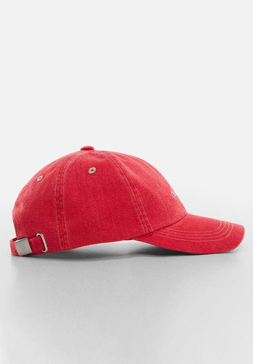 MANGO - Cap quote - red