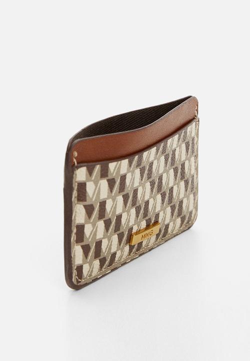 MANGO - Card holder ivan - medium brown