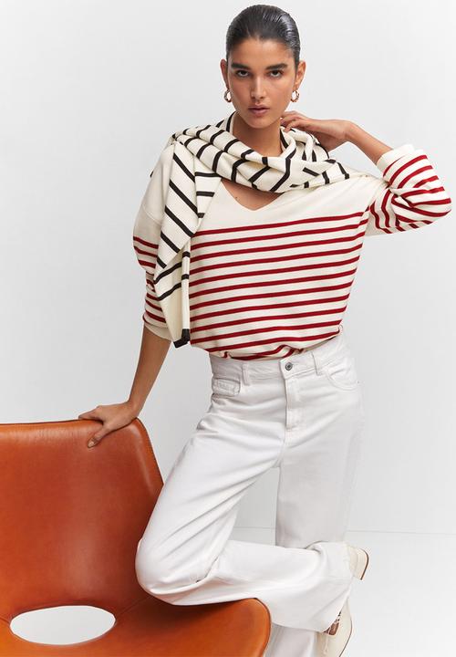MANGO - Sweater tortugav - red