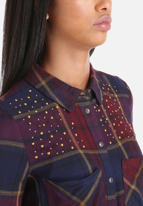 ONLY - Edna Fico Check Stud Shirt