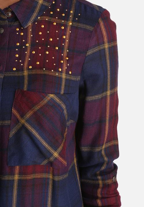 ONLY - Edna Fico Check Stud Shirt