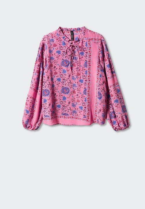 MANGO - Blouse loren - mid-pink