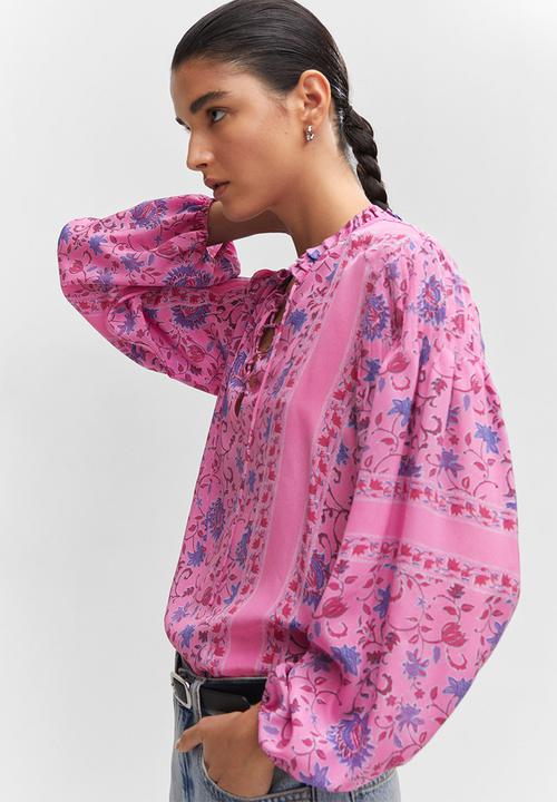 MANGO - Blouse loren - mid-pink