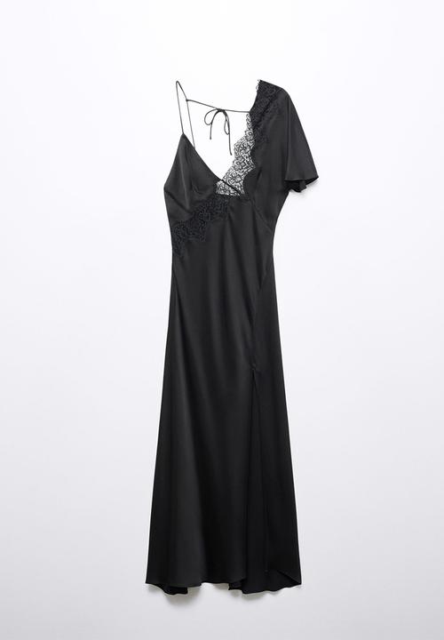 MANGO - Dress cabernet - black