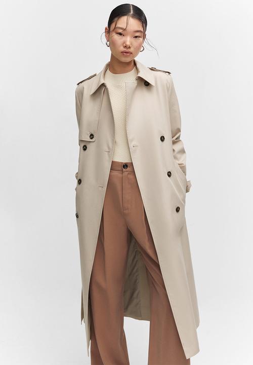 MANGO - Trench coat chicago - light/pastel grey