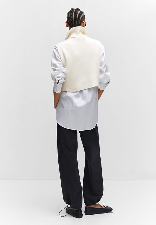 MANGO - Waistcoat rizon - light beige