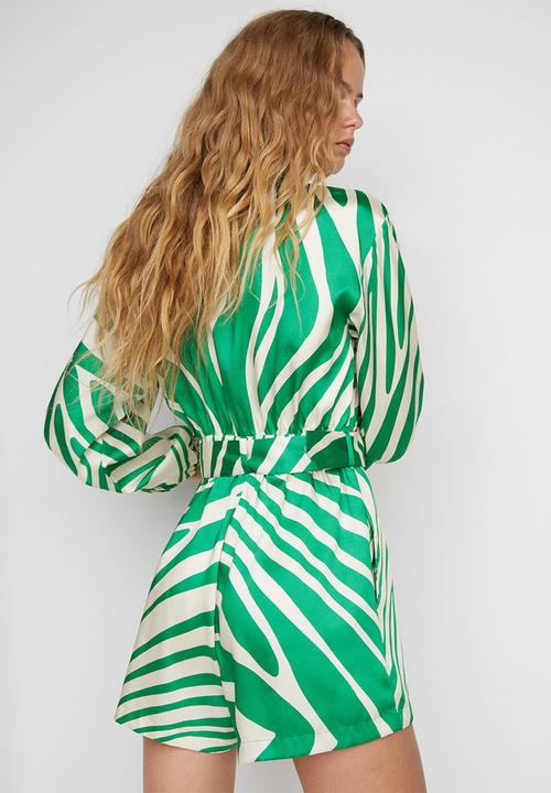 MANGO - Playsuit samsara - green