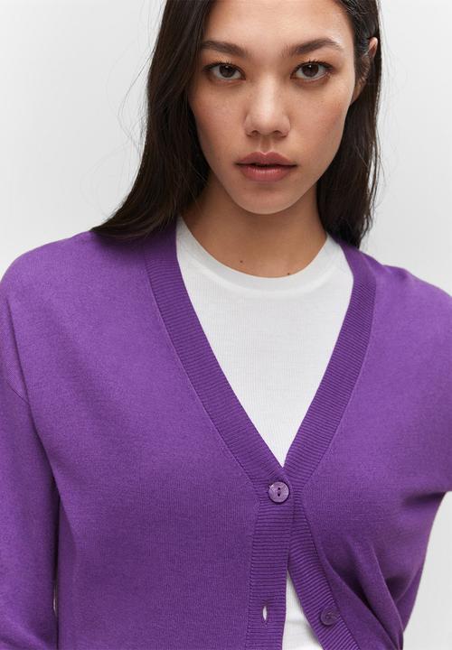 MANGO - Cardigan lucca - medium purple