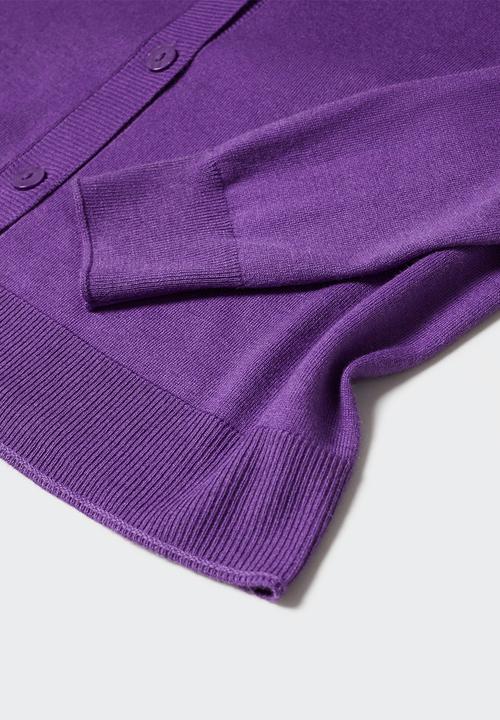 MANGO - Cardigan lucca - medium purple