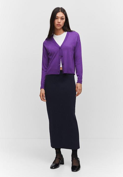 MANGO - Cardigan lucca - medium purple