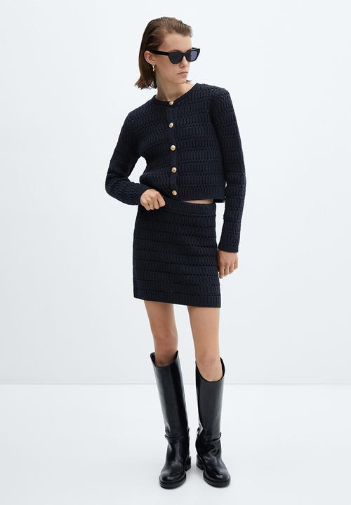 MANGO - Cardigan bambi - navy