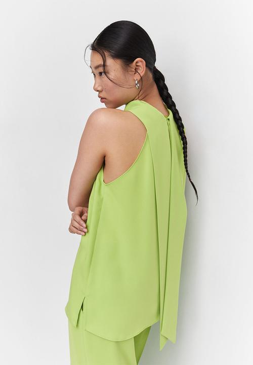 MANGO - Blouse charlot - bright yellow