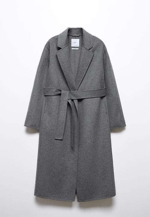 MANGO - Coat batin - gray