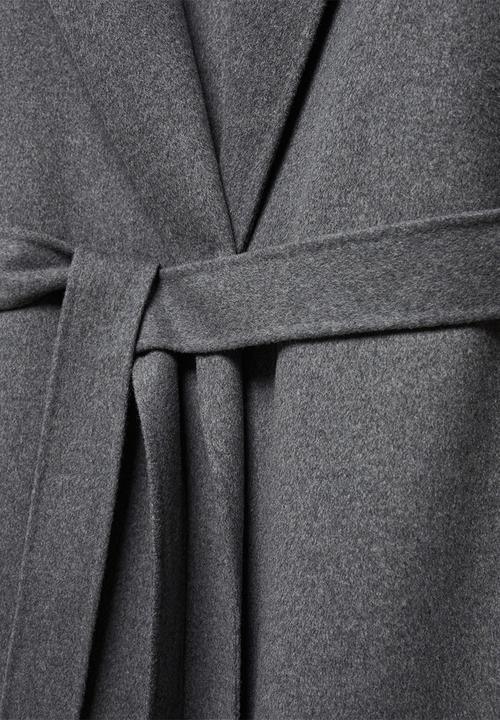 MANGO - Coat batin - gray
