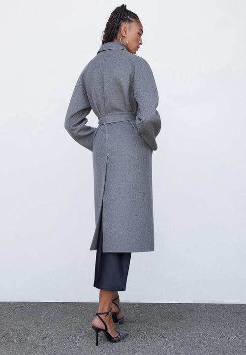 MANGO - Coat batin - gray