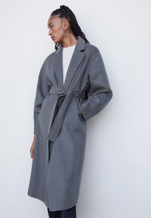 MANGO - Coat batin - gray