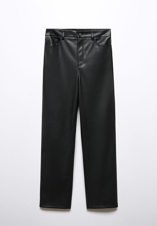 MANGO - Trousers lille - black