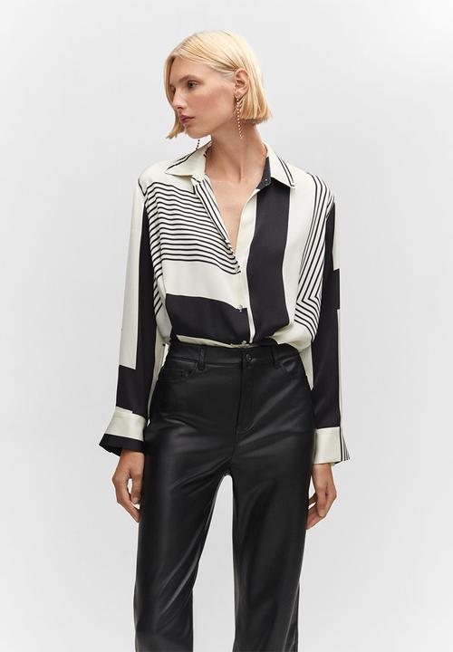 MANGO - Trousers lille - black