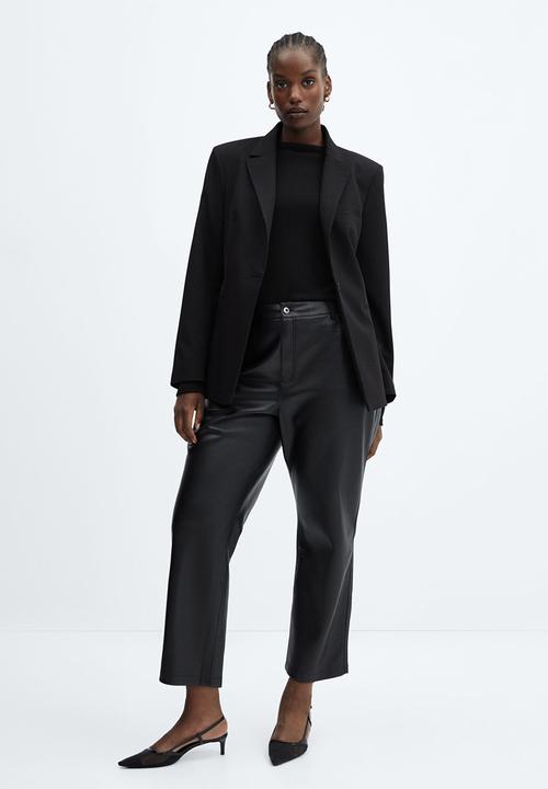 MANGO - Trousers lille - black