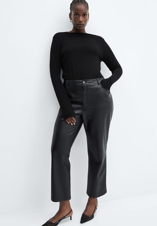 MANGO - Trousers lille - black