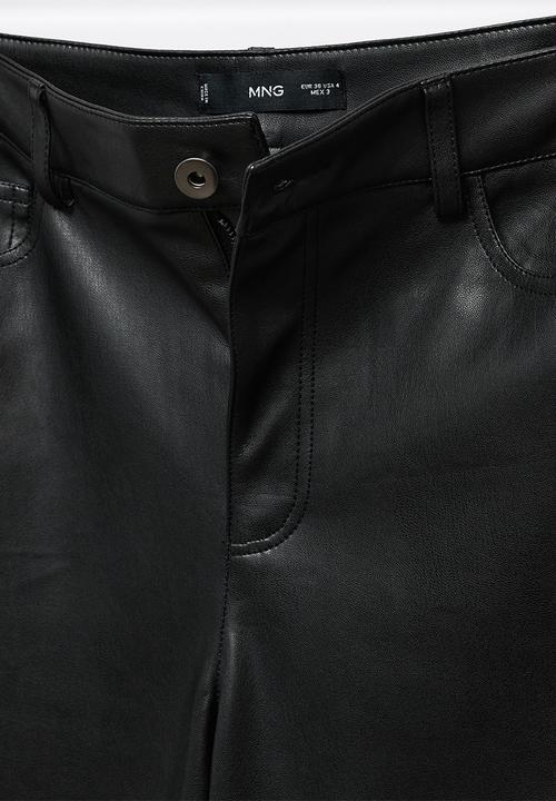 MANGO - Trousers lille - black
