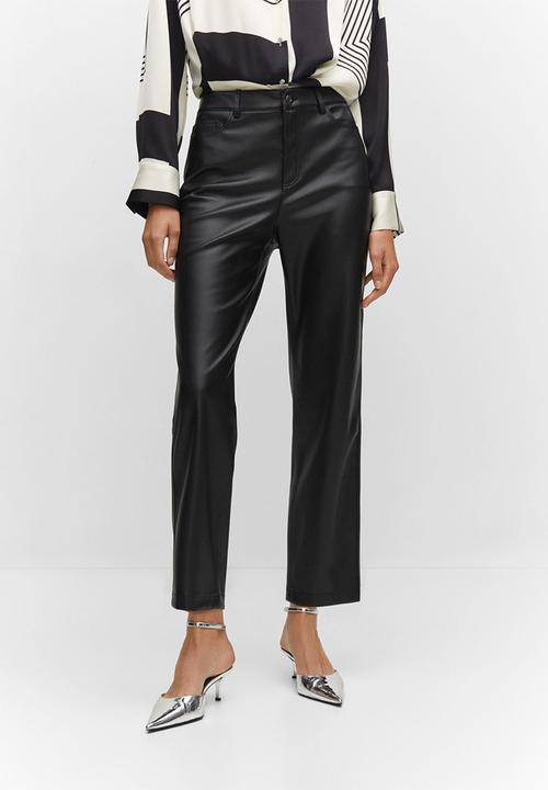 MANGO - Trousers lille - black