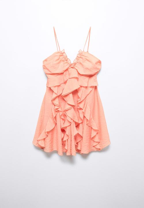 MANGO - Dress rufi - light pastel orange