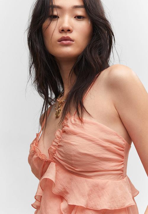 MANGO - Dress rufi - light pastel orange