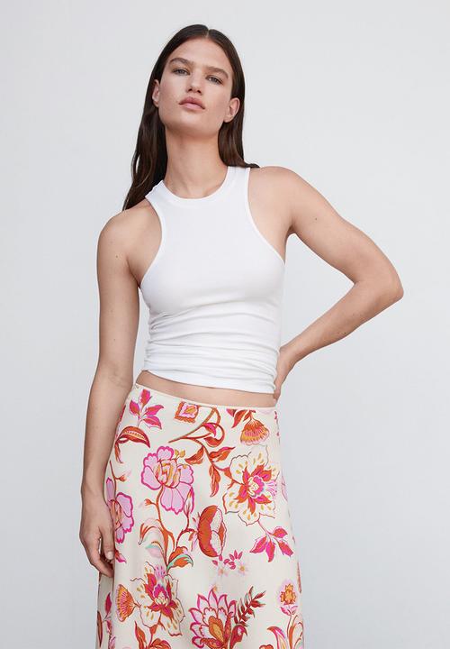 MANGO - Skirt bombay - light beige