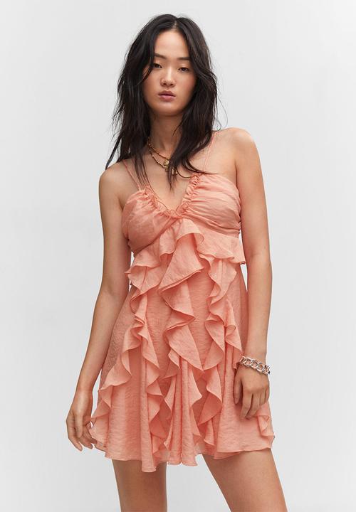 MANGO - Dress rufi - light pastel orange