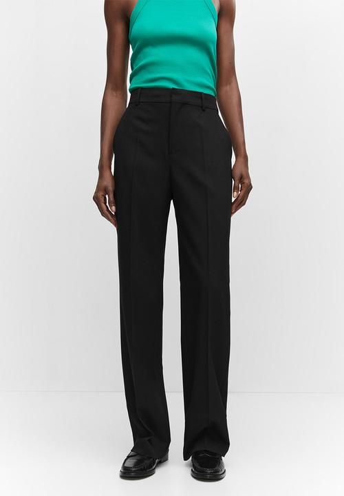 MANGO - Trousers greta - black