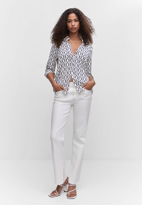 MANGO - Shirt basic - navy