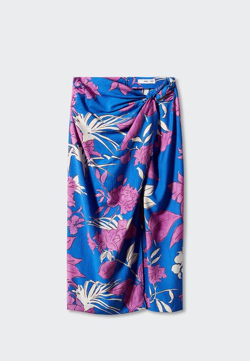 MANGO - Skirt nuti - medium blue
