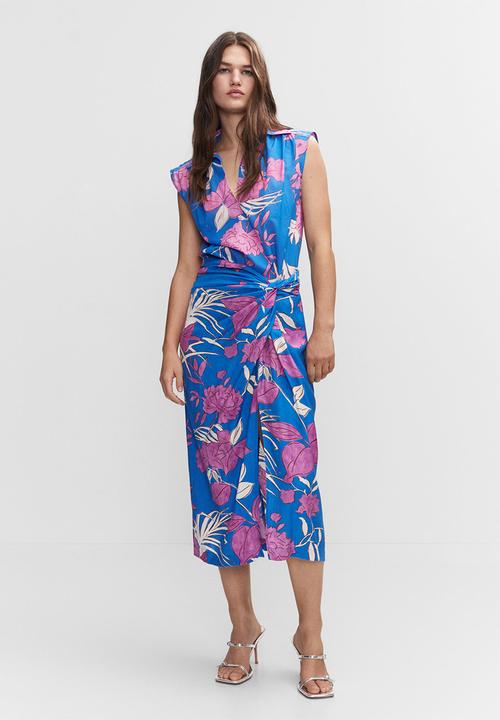 MANGO - Skirt nuti - medium blue