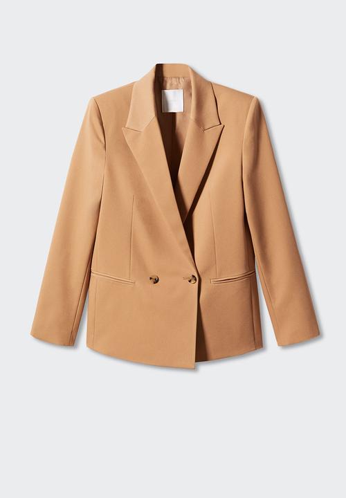 MANGO - Blazer greta - medium brown